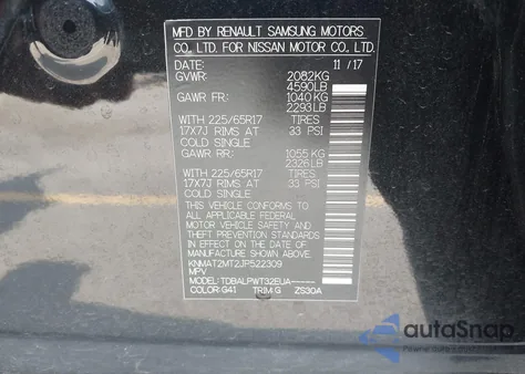 2018 Nissan Rogue S z USA, uszkodzony, nr VIN KNMAT2MT2JP522309